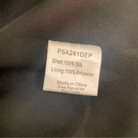 Parker Silk Mini Dress - Cold Shoulder - Black Floral - Picture 12 of 13